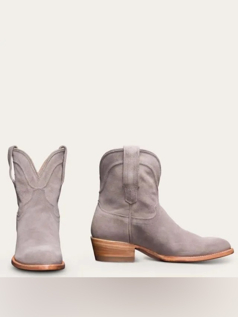 Tecovas Lucy Boot - Grey Suede - Size 6
